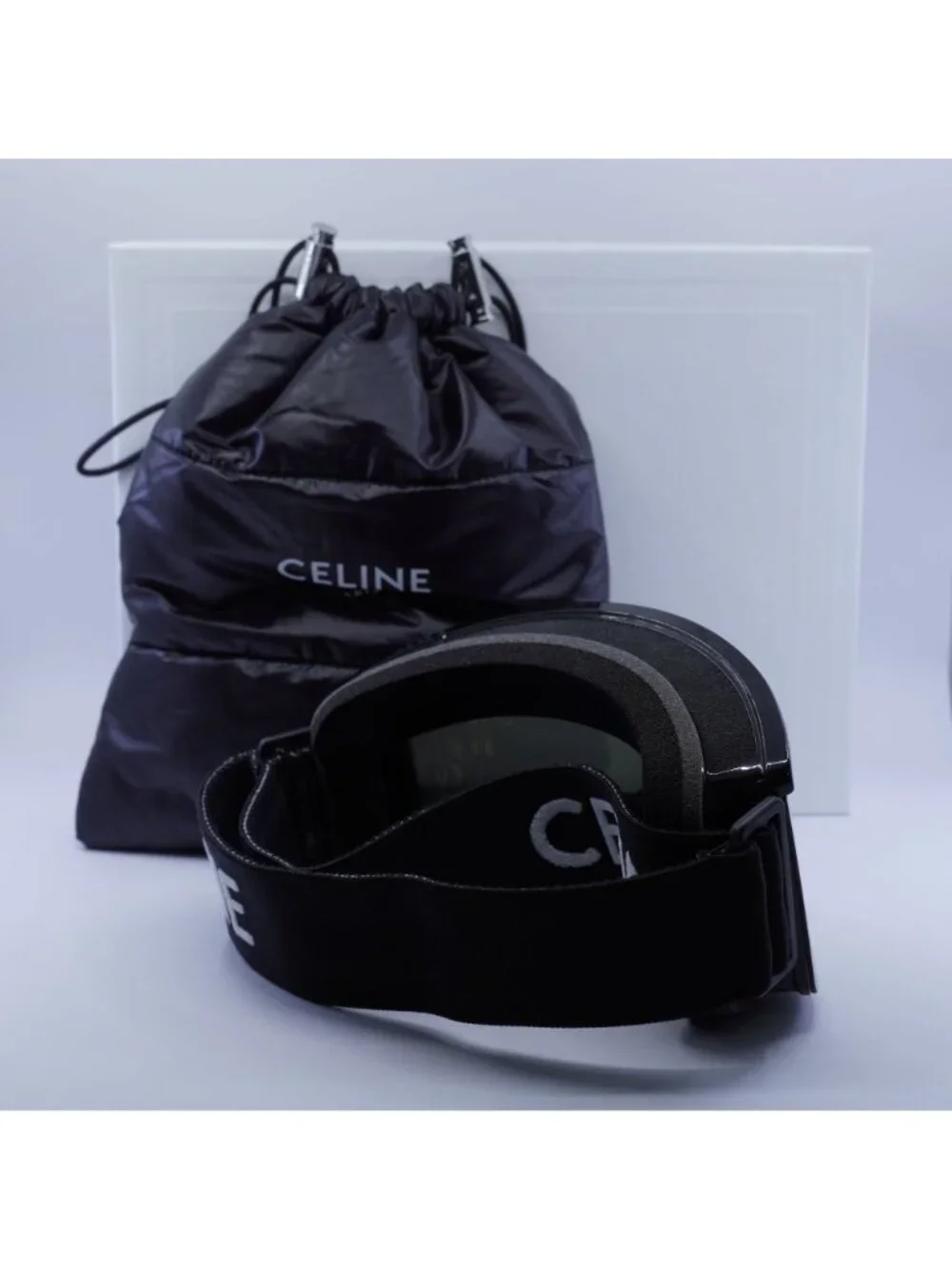 Celine CL40302U SKI MASK 01C Shield Sunglasses / Ski Mask - Black / Grey
